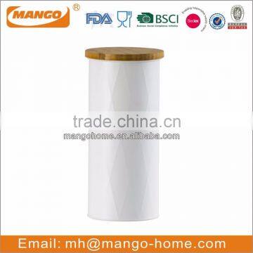 Eco-friendly Customized Carbon Steel Decorative Coffee Canisters With Cork Stopper photo-3