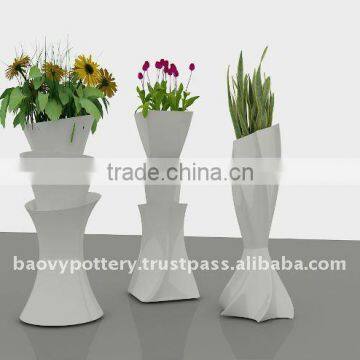 AAZ New design fiberglass planter, fiberglass pot, FRP flower pot