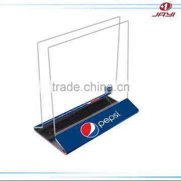 Custom Made Acrylic Acrylic Slanted Sign Holder With Suction Cups photo-2