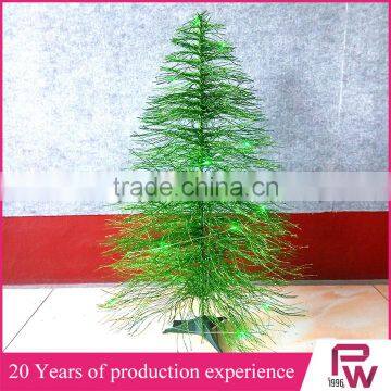 Glitter Pine Needle Artificial Christmas Tree With Ornaments photo-6