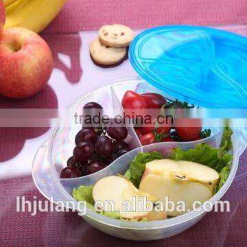 BPA-Free Plastic lunch box with 3 compartments