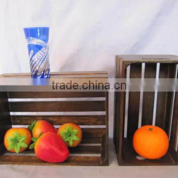 new design wholesale wood slat box