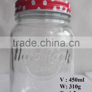 450ml 10oz Chili Sauce glass jar with lid