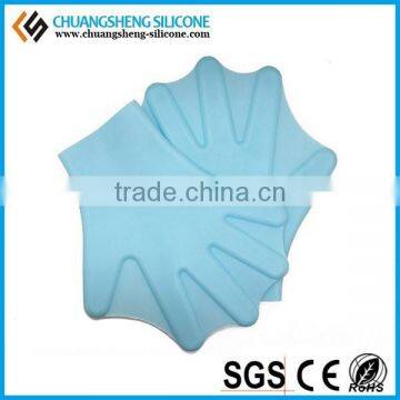 New Arrival SGS Transparent Three Colors Three Size Silicone Swim Fin,silicone Swim Gloves photo-4