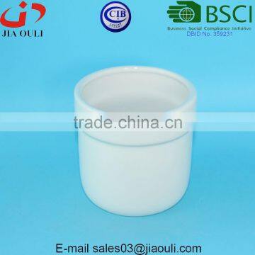 BSCI Audit Factory Small White Pottery Ceramic White Pots photo-4