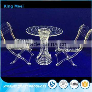 china factory custom clear acrylic table chairs furniture