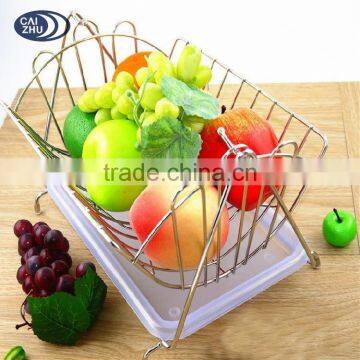 2017 new style handicraft Metal Fruit rack Basket from CAIZHU