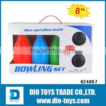 kid sports toys, children 7" bowling play set