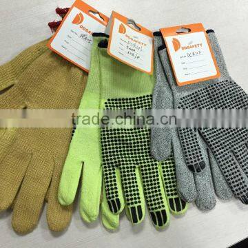 DDSAFETY Cut Resistant Blue Latex Palm Coated Safety Gloves photo-6