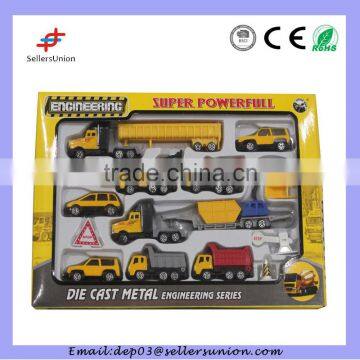 alloy engineering toys car set