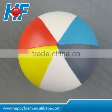 63MM colorful PU foam stress bouncing squeeze ball toy