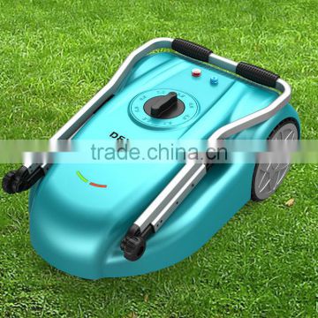 32cm cutting width 4-7cm height adjustable cordless hand push lawn mower