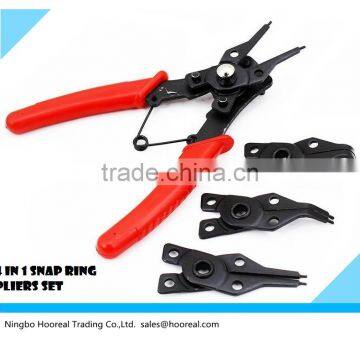 4 in 1Interchange Snap Ring Pliers Plier Set Circlip Combination Retaining Clip