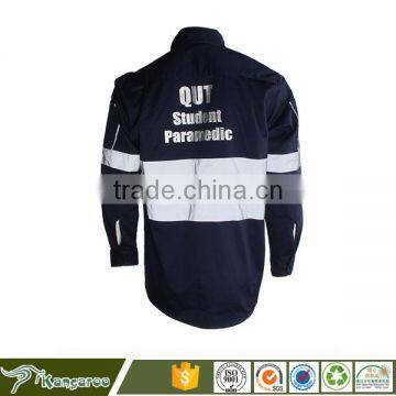 Breathable Reflective Safety Work Shirts With Reflective Tape photo-2
