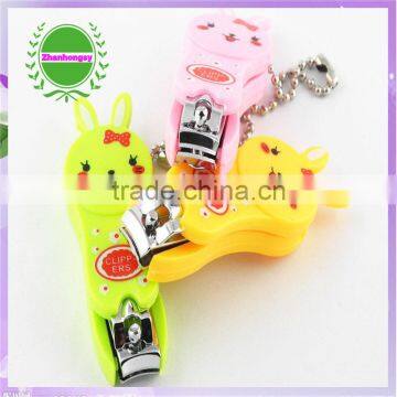 Stainless Steel Baby Nail Clipper With Cartoon Animal Silicone Case photo-2