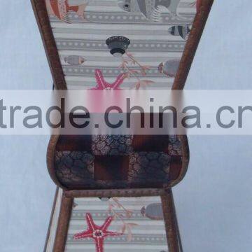 Handmade square bamboo printed flower stand home deco 2013 vase