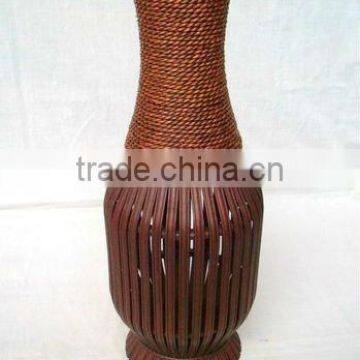 Bamboo Flower Pot, Wooden Flower Pot.