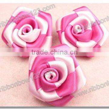 Decorative Artificial Polyester Grosgrain Ribbon Flower Decoration photo-2