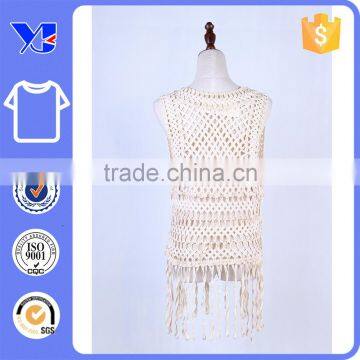 Crochet Cootton Fringes Botton Butterfly Tie Trendy Transparent Handmade Coat photo-2