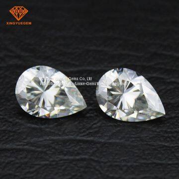 Pear Pefect Cut Imitation Diamond 6.5*8mm 2 Carat Clear White Moissanite Lab Grown photo-2