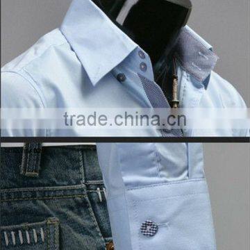 Slim Fit Shirt Men China Shirt Stock Wholesale Italian Design Man Shirts photo-6