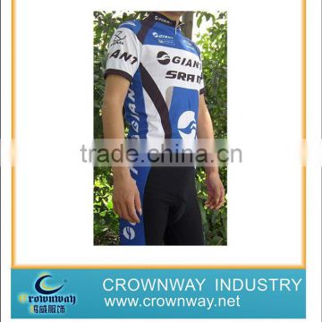 Customized cool short sleeve cycling clothing