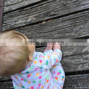 Baby Clothes Summer Best Seller Bunt Polka Dot Printed Cotton Jumpsuit photo-3