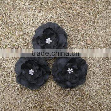 Hot Sale Peony Flower Artifial Flowers Accessory Handmade Artificial Fabric Peony Hair Flowers For Hair Dress Decoration photo-3