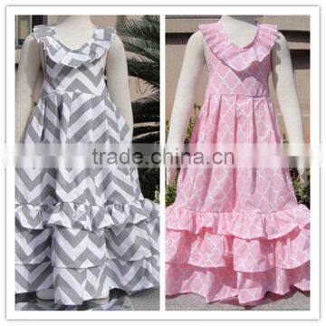 Wholesale Childrens Boutique Clothing Fancy Baby Girls Maxi Dress photo-2