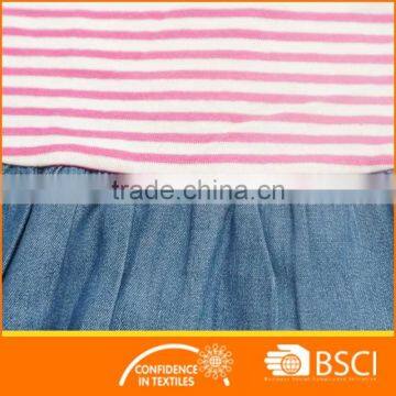 Hot Sale Floral Children Wear Striped Cotton Baby Girl Dress photo-3