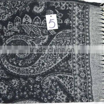 2017 the Latest Lady Jacquard Soft 100%acrylic Paisley Floral Scarf Shawl photo-6