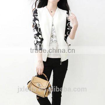 2016designs Custom Girl's Slim Fit Baseball Jacket photo-3