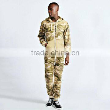 High quality custom adult mens onesie camouflage onesie