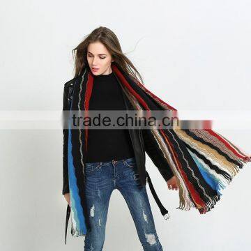 Hot Sales Cheap Pirce Ladies Winter Cotton Knitted Scarf China Factory photo-4