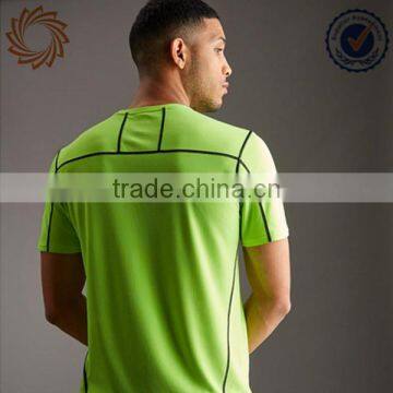 Fluorescence Mesh Mens Dry Fit Sport Football t Shirt photo-3