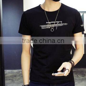 Summer Men's T-shirt Short-sleeved Summer Wear Round Collar Render Unlined Upper Garment photo-2