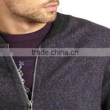 Ombre Bomber Jacket,fashion Subtle Ombre Effect Updates Jacket ,ribbed Trim Warmth Jacket photo-4