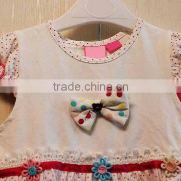 2016 Lovely Style Baby Dress Set Knitted Printed 100% Cotton Summer Dress TP-7751 photo-2