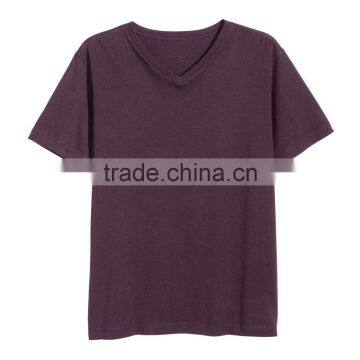 Mens V-Neck T-Shirt, 100% Ctn, S/J, 160 Gsm