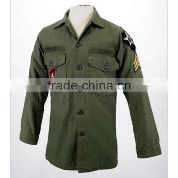 wholesale custom design your own military uniform shirt for men