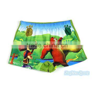 Little Boy's Cartoon Pattern Surfing Swim Trunks Random Color~Swim Shorts Suit Age 2-9Years Old Boys~Accept Custom