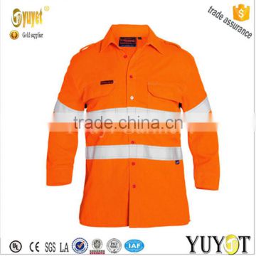 FR 238GSM PLUS TAPED HI VIS VENTED LONG SLEEVES SHIRT