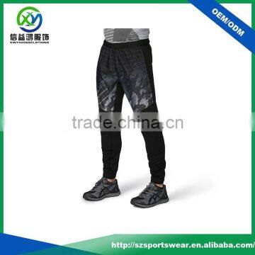 Popular Style Black Color With Camo Sublimation Pattern Track Pants, Men Jogger Pants photo-3