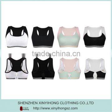 nylon/spandex dry fit color combination OEM service sports bra