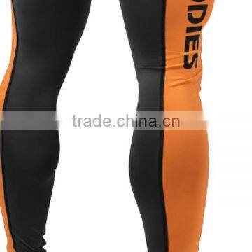 With Contrast Side Panels Mens Compression Wear Functional Tights photo-5