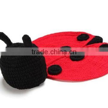 Custom Made Soft Hand Made Knitted Hat Newborn Baby Cute Crochet Beanie Hat With Braid photo-4