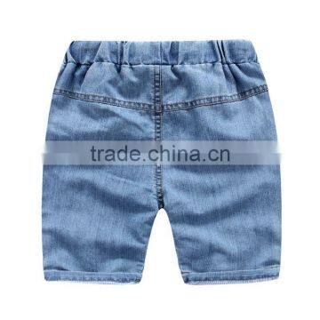 High Quality Solid Color Boys Denim Shorts photo-2