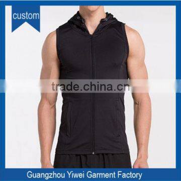 Wholesale good quality men jogging wear with sleeveless