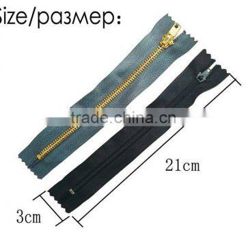 D&D 2Pcs/Pack Metal Zippers for Sewing 20cm Zippers Black Grey for Jackets With 2pcs Polyster Threads Garment Accessories photo-2