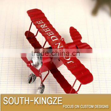Vintage Decoration Iron Metal Airplane Display Model photo-5